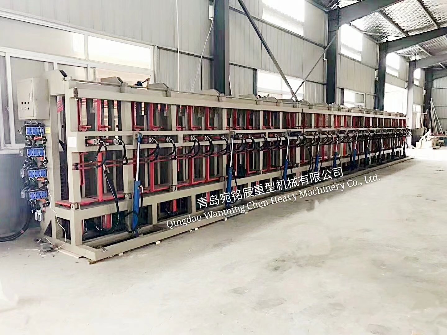 12米龙门下翻式全自动拼方机